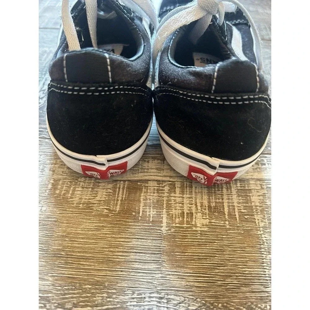 Vans Kids Off The Wall Black Classic Canvas & Suede Size 4.5 Youth Sneakers